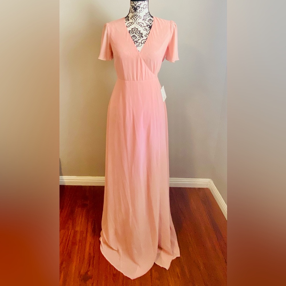 Show Me Your MuMu pink wrap maxi dress - Picture 2 of 12